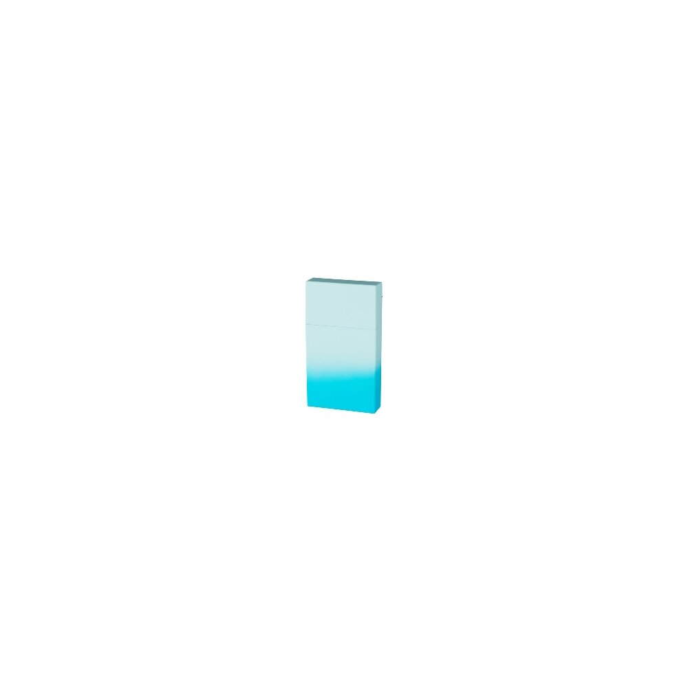 Zigarettenbox Kunststoff Slim hellblau