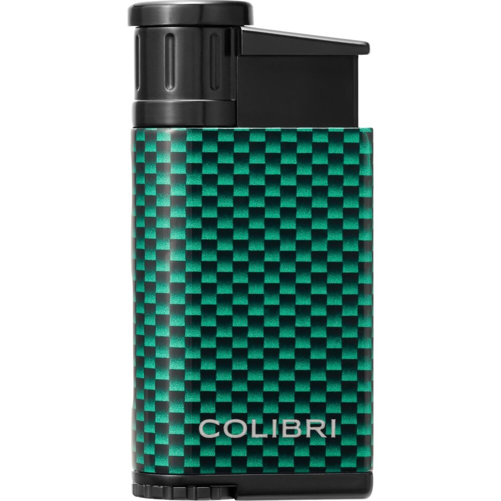 COLIBRI Feuerzeug Evo Carbondesign grün