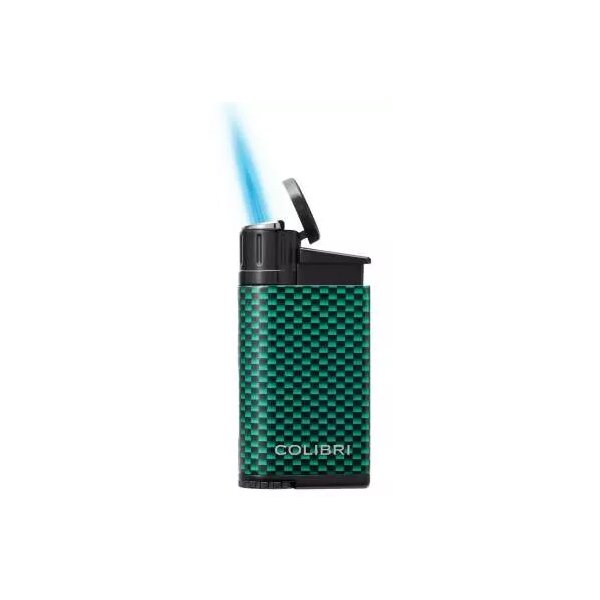 COLIBRI Feuerzeug Evo Carbondesign grün