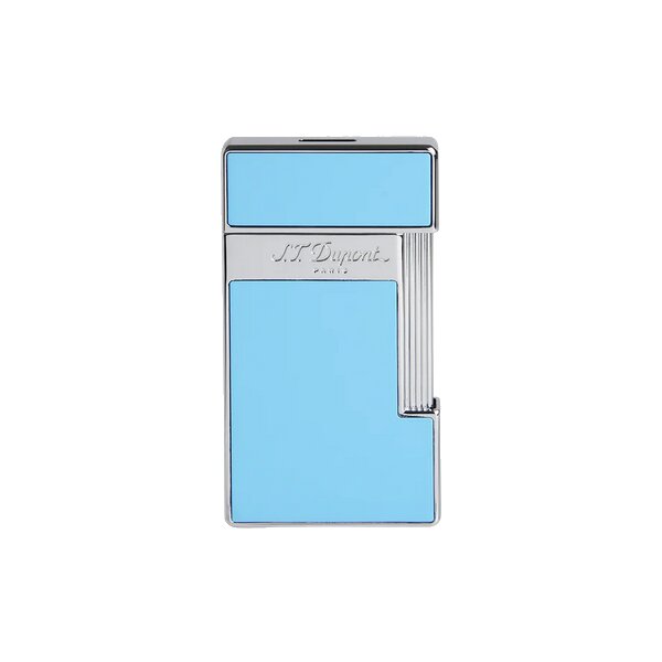 St.Dupont Feuerzeug Slimmy Shiny Light Blue Lacquer 028007