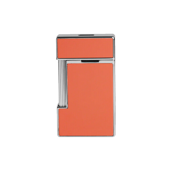 St.Dupont Feuerzeug Slimmy Korallenlack Chrom 028006