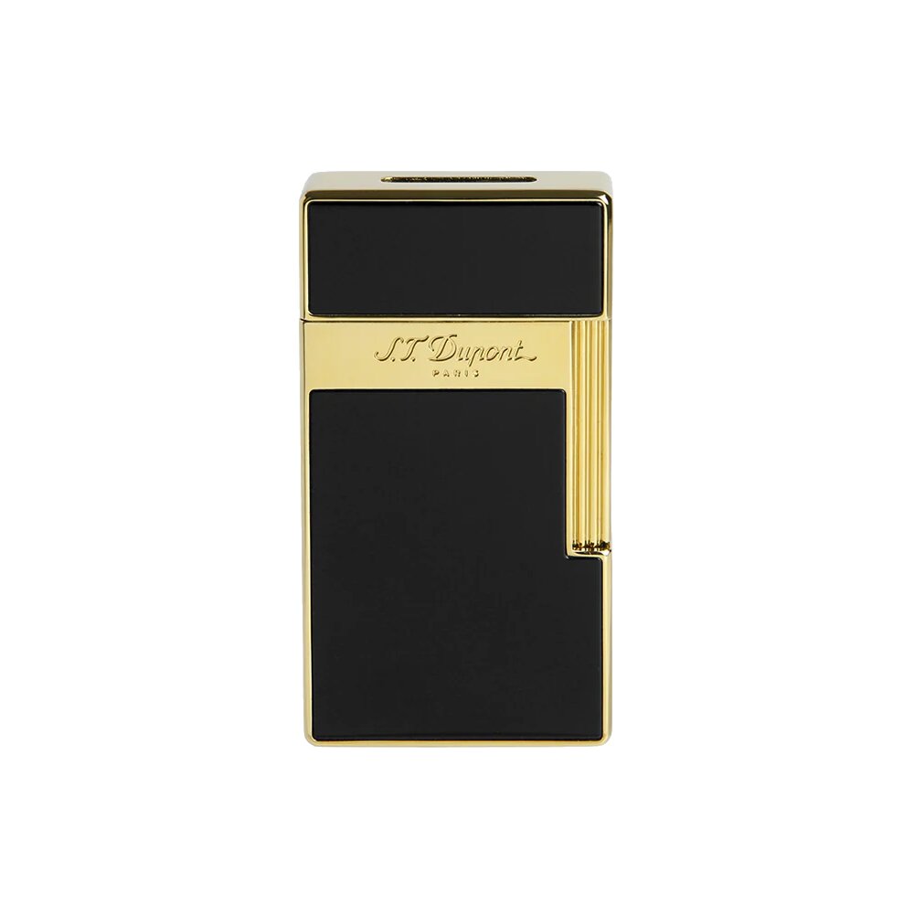 ST.DUPONT Feuerzeug Biggy Schwarzlack/Gold 025002