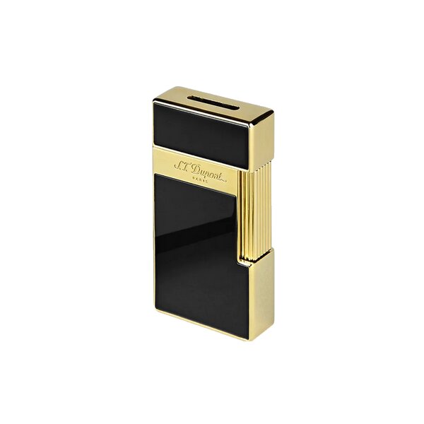 ST.DUPONT Feuerzeug Biggy Schwarzlack/Gold 025002