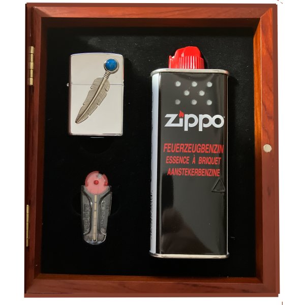Zippo Geschenkset Indianerfeder Special Edition