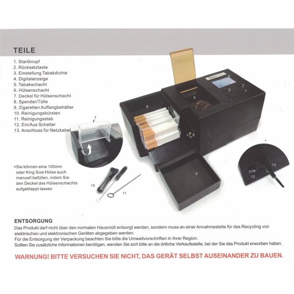 Powermatic V Elektrische Stopfmaschine titan