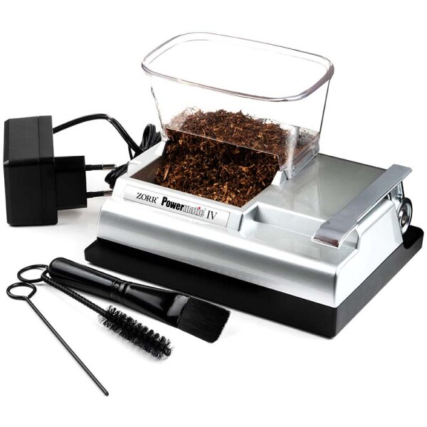 B-Ware ZORR Powermatic IV+ Elektrische Stopfmaschine silber
