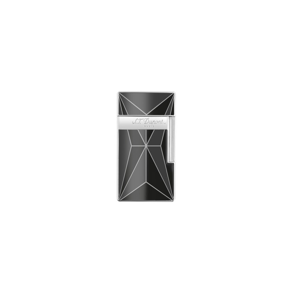 ST.DUPONT Feuerzeug Biggy Schwarz/Chrom 025070