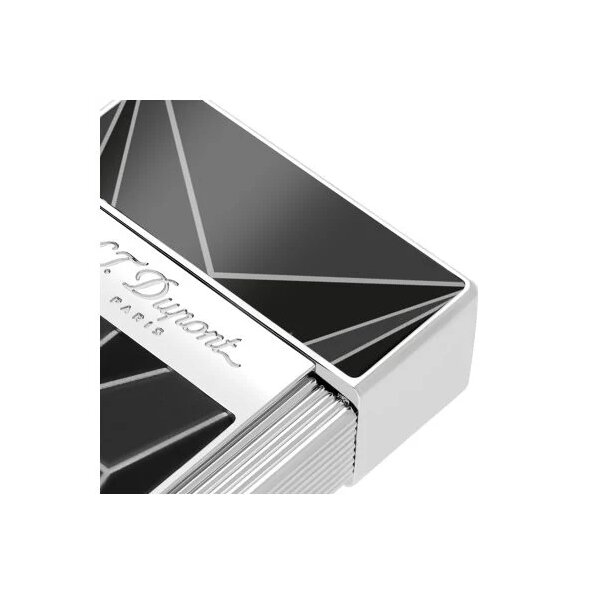 ST.DUPONT Feuerzeug Biggy Schwarz/Chrom 025070