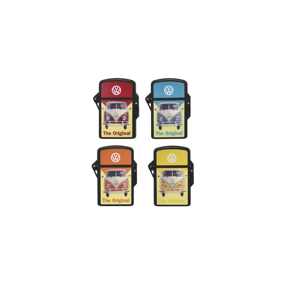 Jet Sturmfeuerzeug Lizenz VW Shiny Malibu rot