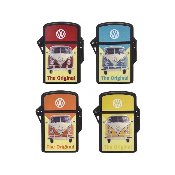 Jet Sturmfeuerzeug Lizenz VW Shiny Malibu rot