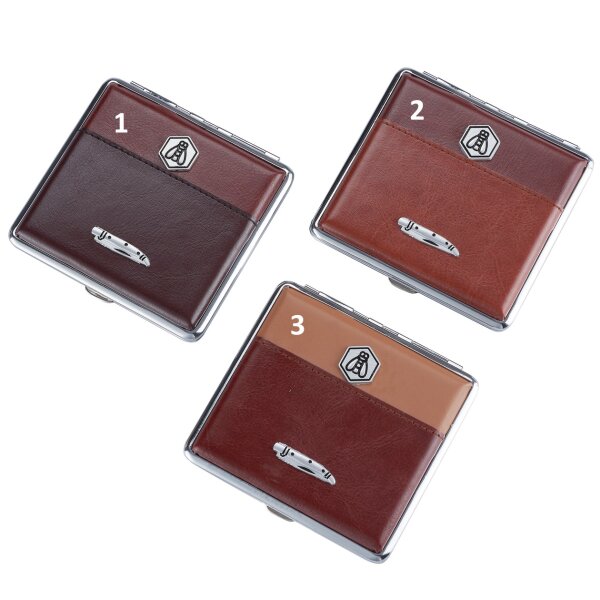 LAGUIOLE Zigarettenetui Brauntöne 20er Farb-Kombi 3