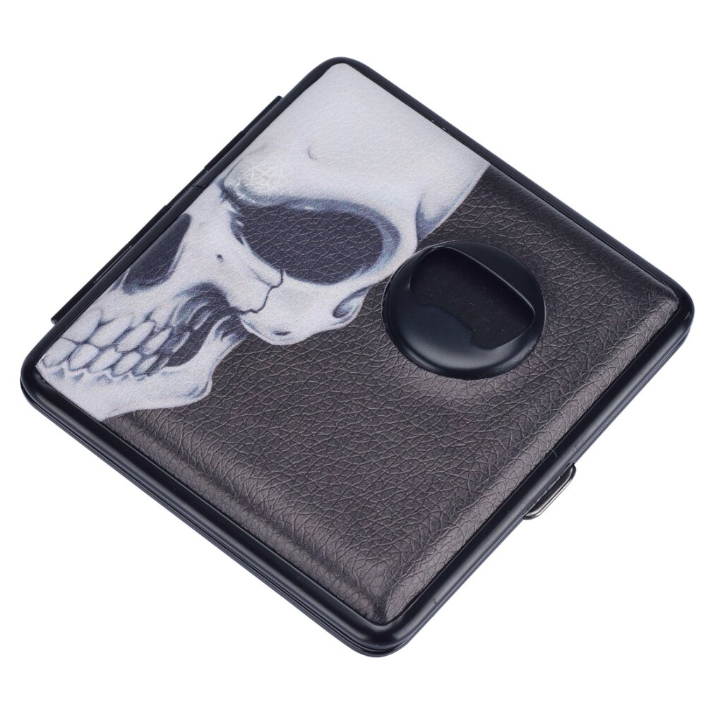 CHAMP Zigarettenetui Skull 20er mit Flaschenöffner Motiv 3