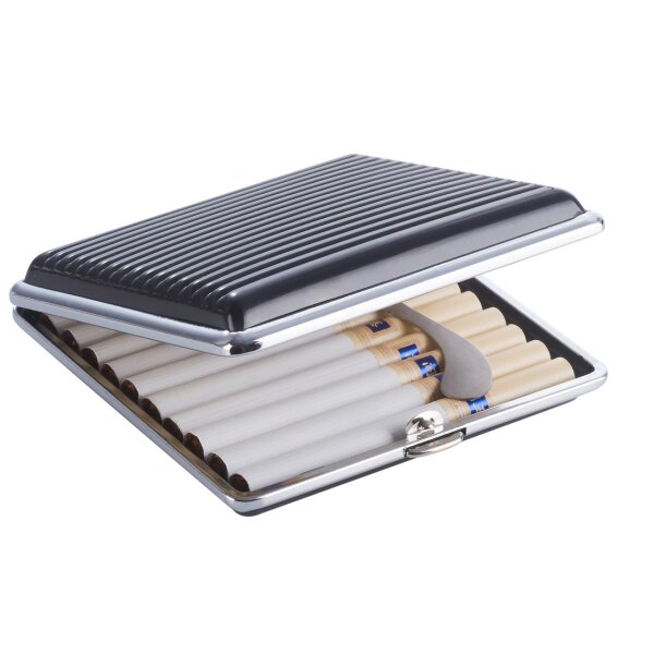 Champ Zigarettenetui Metall 20er schwarz