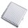 Champ Zigarettenetui Metall 20er silber