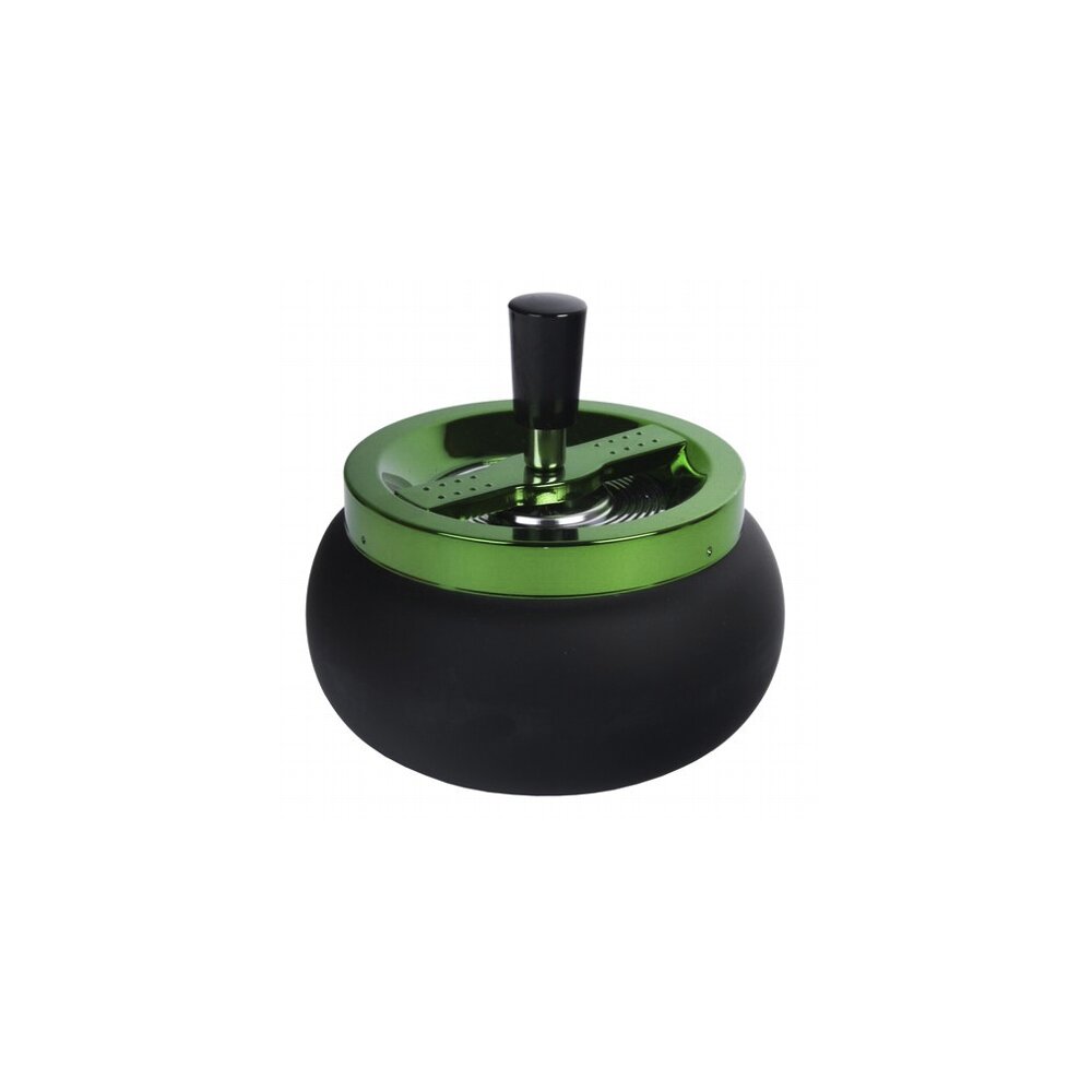 Schleuderascher schwarz/grün 13cm