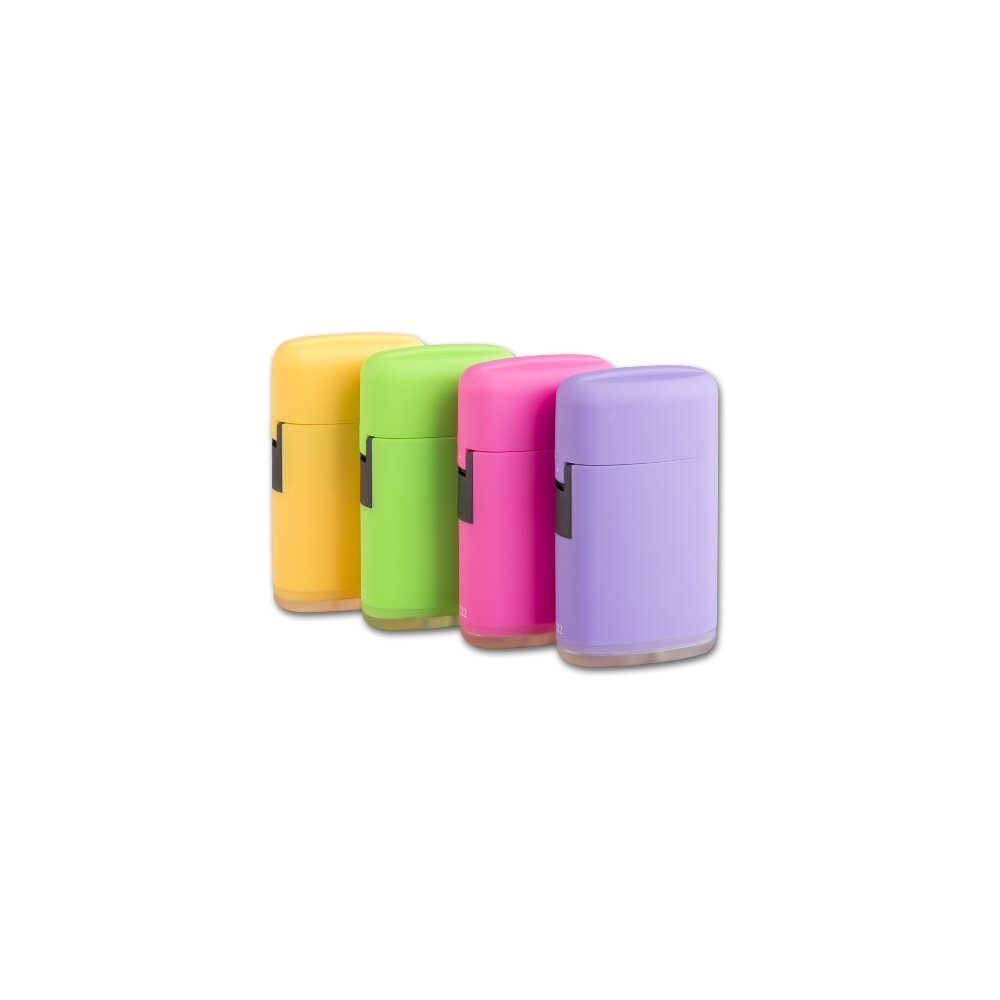 Feuerzeug Jet PROF Rubber Trendy Gelb