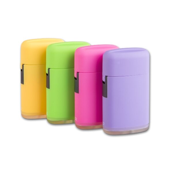 Feuerzeug Jet PROF Rubber Trendy Pink