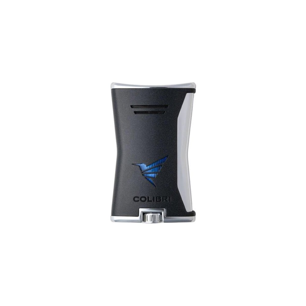 COLIBRI Feuerzeug Slim schwarz/chrom
