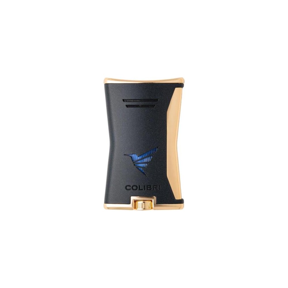 COLIBRI Feuerzeug Slim schwarz/gold