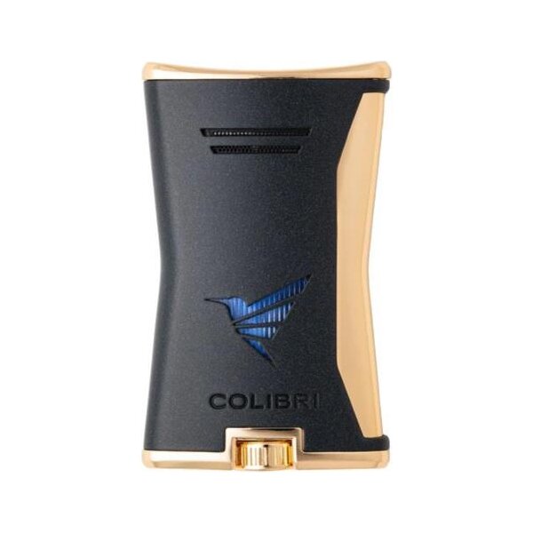 COLIBRI Feuerzeug Slim schwarz/gold