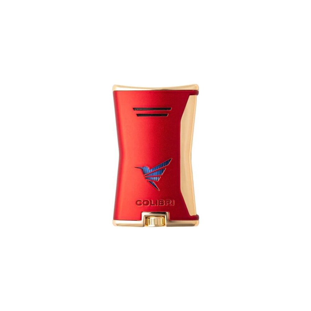COLIBRI Feuerzeug Slim rot/gold