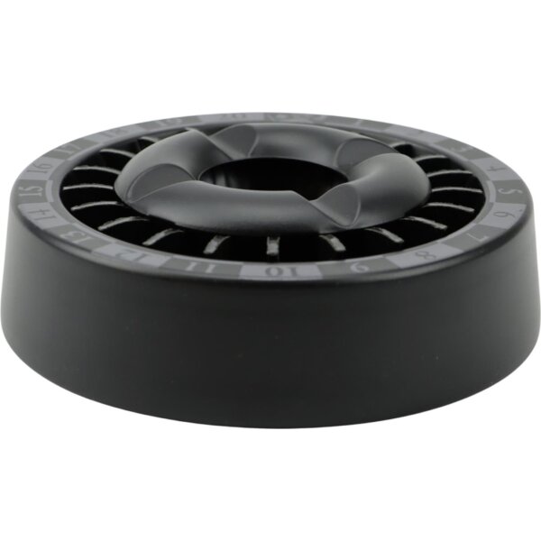 Ascher mit Stern-Einsatz Casino schwarz 14cm