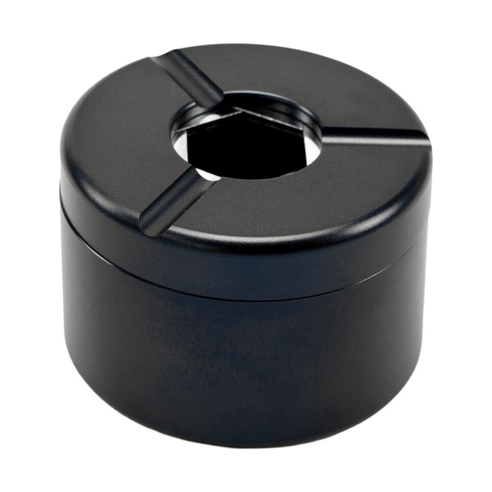 Ascher Aluminium mit Drehverschluss schwarz Ø 80mm, H 55mm