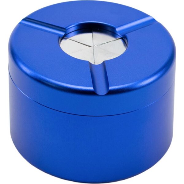 Ascher Aluminium mit Drehverschluss blau Ø 80mm, H 55mm