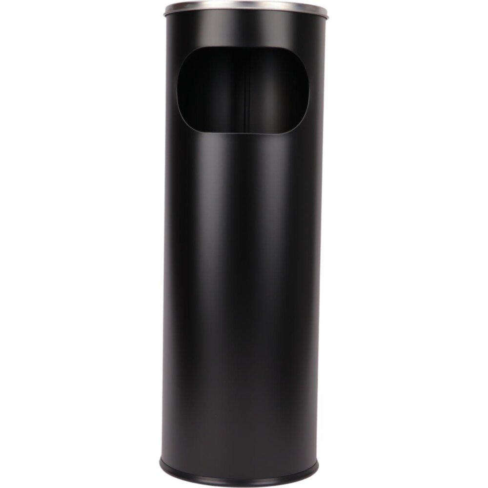 Sand-Standascher Edelstahl schwarz matt