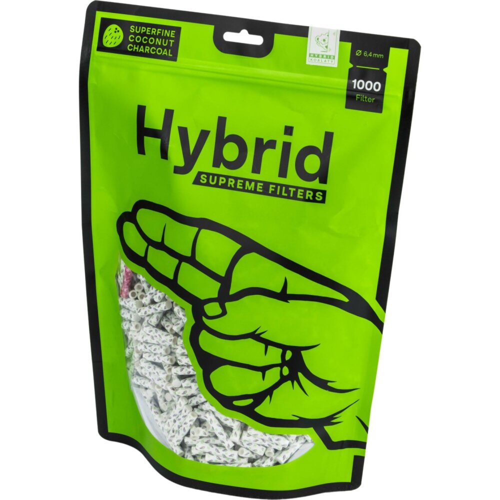 Hybrid Supreme Filters Zellstoff/Aktivkohle Ø 6,4mm/Beutel