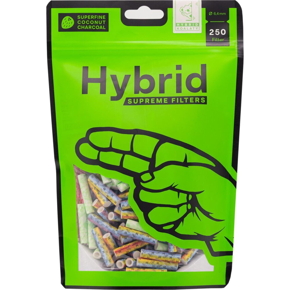 Hybrid Supreme Filters Zellstoff/Aktivk. bunt 250er