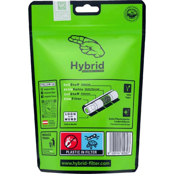 Hybrid Supreme Filters Zellstoff/Aktivk. bunt 250er