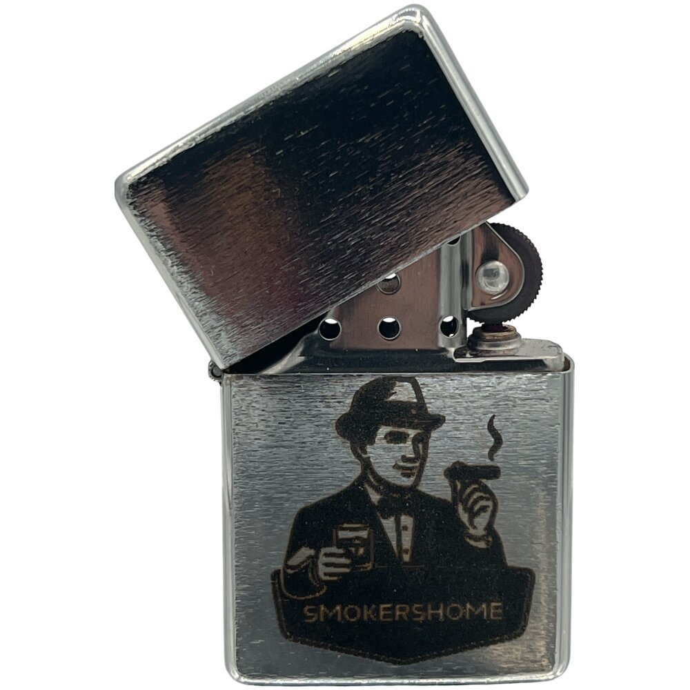 Graviertes Smokershome Sturmfeuerzeug (Aktion)