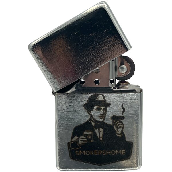 Graviertes Smokershome Sturmfeuerzeug (Aktion)