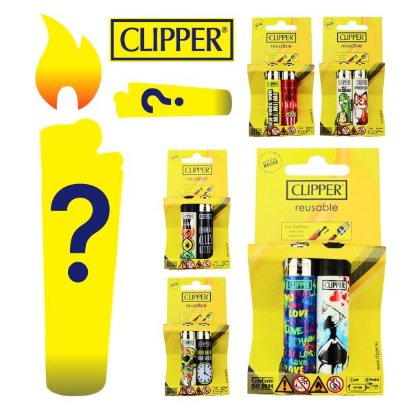 Clipper Feuerzeug 2er Set