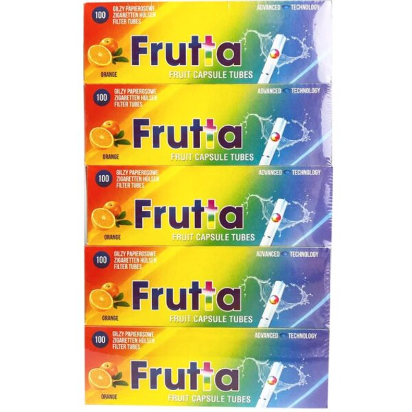 5x Frutta Hülsen Orange 100er