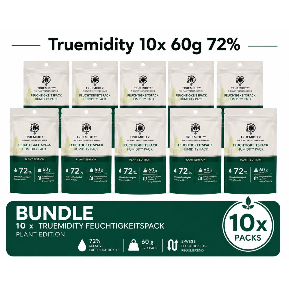 10x Truemidity Humidpack 60g 72%