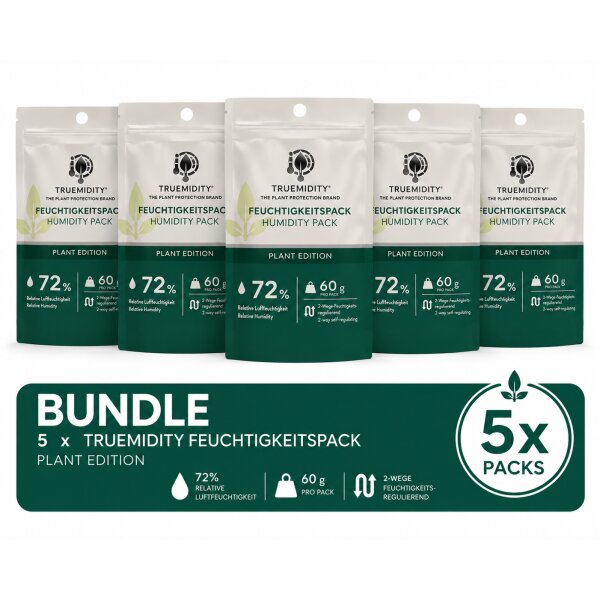 5x Truemidity Humidpack 60g 72%