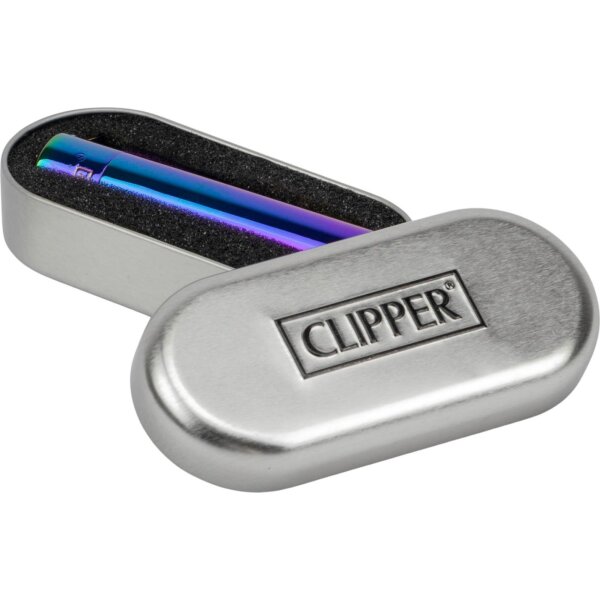 Clipper Jet-Feuerzeug Metall Icy